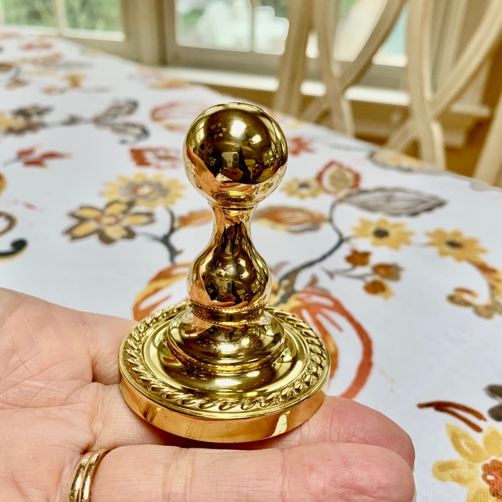 100% Solid Polished Baldwin Brass Premium Mystic Robe Hook, Like New